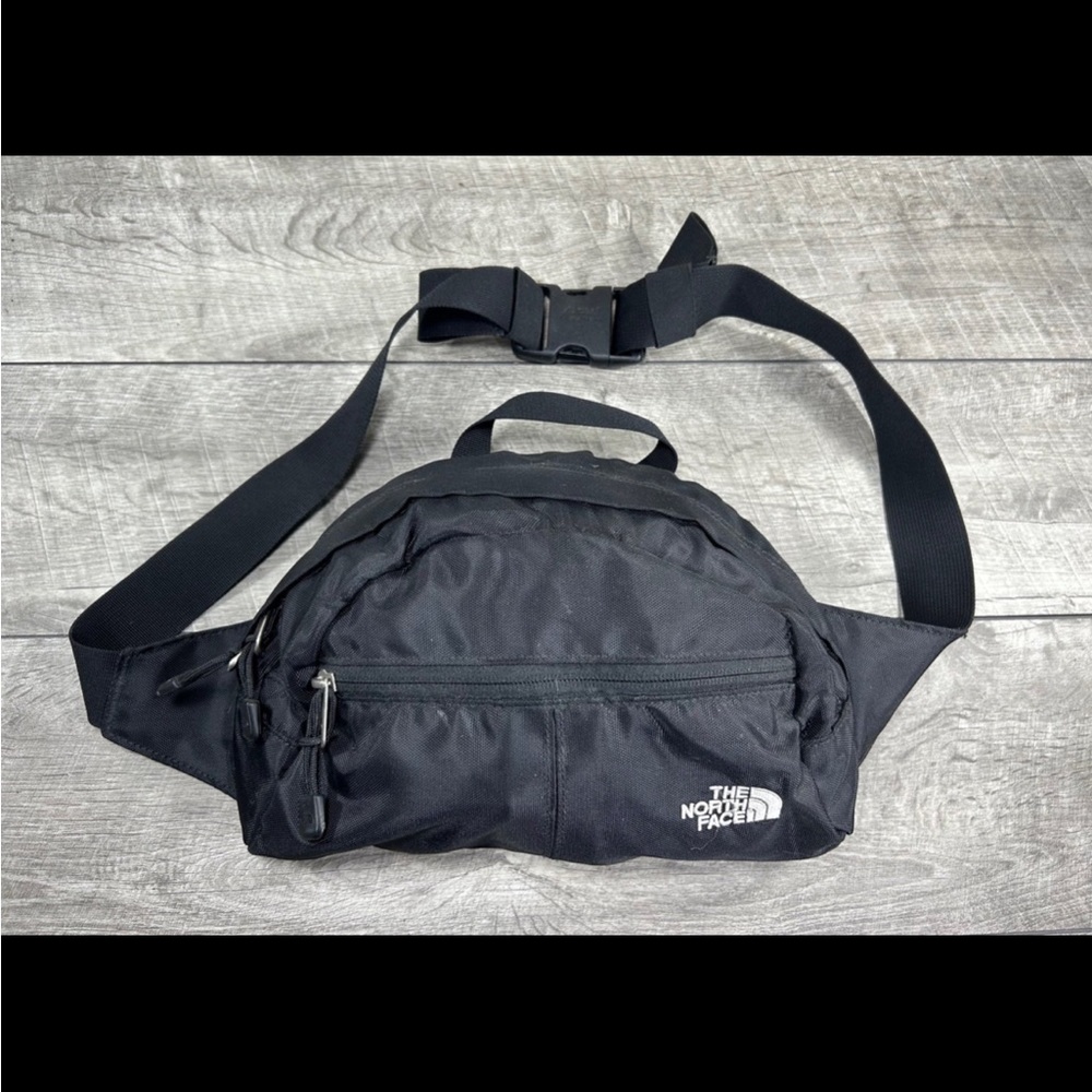 The North Face Black Polyester Fanny Waist Pack Unisex Sling Shoulder Bag - Picture 1 of 8